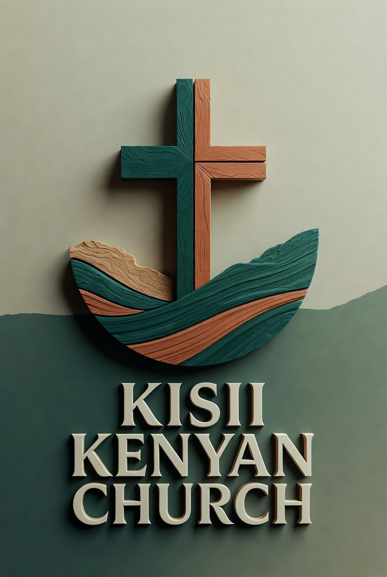 Kisii Kenyan Church wooden cross logo